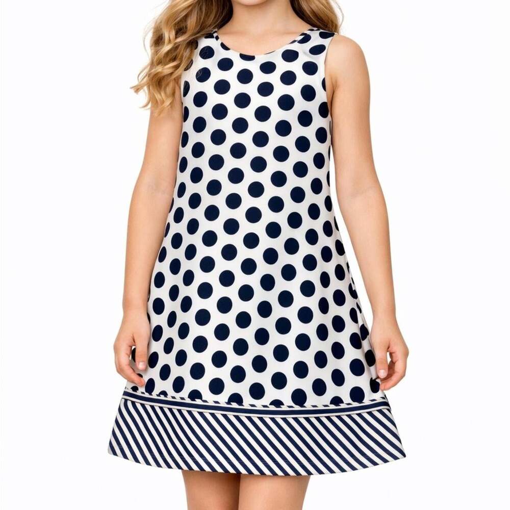 Kids' Blue and White Dress